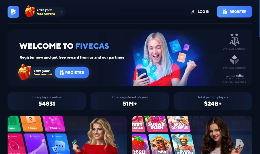 Fivecas Casino Desktop screenshot